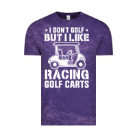 Cloud Purple i don't golf but i like racing golf carts Vintage Tee - linhVisuals