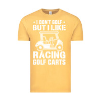 Vintage Mustard i don't golf but i like racing golf carts Vintage Tee - linhVisuals
