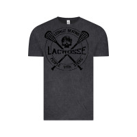 Vintage Black lacrosse legally beating people with sticks Vintage Tee - linhVisuals