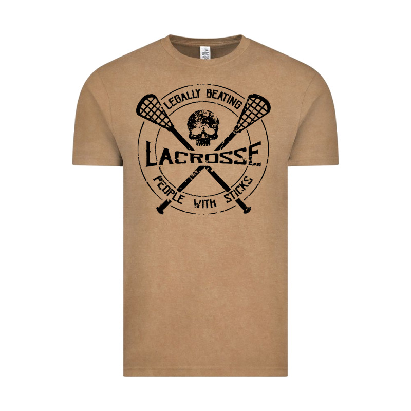 Lacrosse Legally Beating People With Sticks Vintage Tee by linhVisuals | Teevron