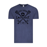 Vintage Denim lacrosse legally beating people with sticks Vintage Tee - linhVisuals