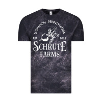 Cloud Black schrute farms Vintage Tee - linhVisuals