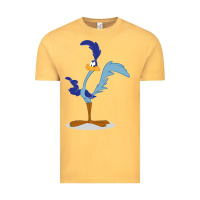 Vintage Mustard Road Runner Beep Vintage Tee - linhVisuals