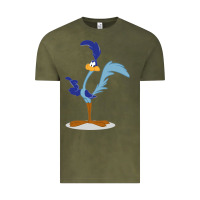 Vintage Olive Road Runner Beep Vintage Tee - linhVisuals