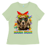 Matcha Mama Bear Pride LGBTQ+ Ladies Tee - BundleAndBundleShop