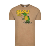 Vintage Coffee slow but mellow crazy Vintage Tee - linhVisuals