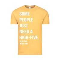 Vintage Mustard some people need a high five Vintage Tee - linhVisuals