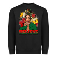 Black Believe black woman Heavyweight Sweatshirt - FaDigitalArtStudio