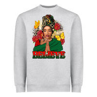 Heather Grey Believe black woman Heavyweight Sweatshirt - FaDigitalArtStudio