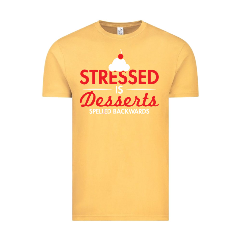 Stressed Is Desserts Spelled Backwards Vintage Tee by linhVisuals | Teevron