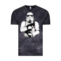 Cloud Black stormtrooper cat Vintage Tee - linhVisuals