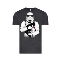 Vintage Black stormtrooper cat Vintage Tee - linhVisuals