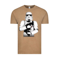 Vintage Coffee stormtrooper cat Vintage Tee - linhVisuals