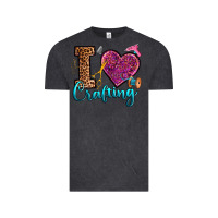 Vintage Black i love crafting Vintage Tee - RanaPortraitStore
