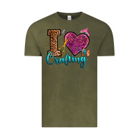 Vintage Olive i love crafting Vintage Tee - RanaPortraitStore