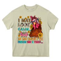 Mossy i may look calm but in my head i pecked you three Heavy Core Tee - NancyCooperArtShop