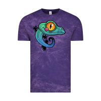 Cloud Purple cute colorful cartoon gecko Vintage Tee - linhVisuals