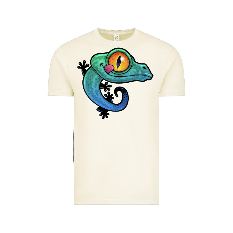 Cute Colorful Cartoon Gecko Vintage Tee by linhVisuals | Teevron