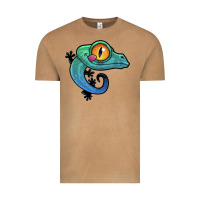 Vintage Camel cute colorful cartoon gecko Vintage Tee - linhVisuals