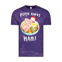 Cloud Purple studio ghibli ponyo loves ham Vintage Tee - linhVisuals