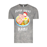 Cloud Rock studio ghibli ponyo loves ham Vintage Tee - linhVisuals