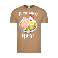 Vintage Coffee studio ghibli ponyo loves ham Vintage Tee - linhVisuals
