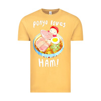 Vintage Mustard studio ghibli ponyo loves ham Vintage Tee - linhVisuals