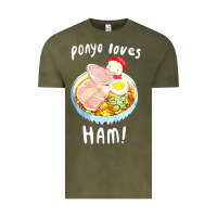 Vintage Olive studio ghibli ponyo loves ham Vintage Tee - linhVisuals