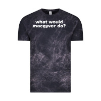 Cloud Black what would macgyver do Vintage Tee - linhVisuals