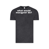 Vintage Black what would macgyver do Vintage Tee - linhVisuals