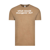 Vintage Coffee what would macgyver do Vintage Tee - linhVisuals