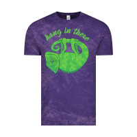 Cloud Purple hang in there magical chameleon Vintage Tee - linhVisuals