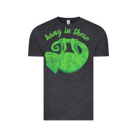 Vintage Black hang in there magical chameleon Vintage Tee - linhVisuals