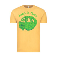 Vintage Mustard hang in there magical chameleon Vintage Tee - linhVisuals