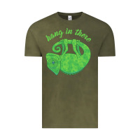 Vintage Olive hang in there magical chameleon Vintage Tee - linhVisuals