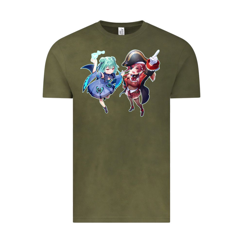 Houshou Marine And Uruha Rushia Vintage Tee by linhVisuals | Teevron