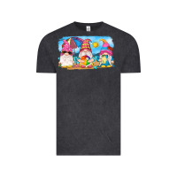 Vintage Black summer gnomes Vintage Tee - NancyCooperArtShop