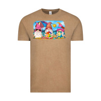 Vintage Coffee summer gnomes Vintage Tee - NancyCooperArtShop