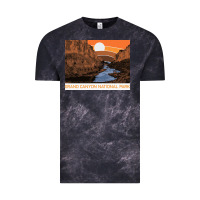 Cloud Black vintage grand canyon national park retro colorado river 80s Vintage Tee - linhVisuals
