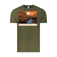 Vintage Olive vintage grand canyon national park retro colorado river 80s Vintage Tee - linhVisuals