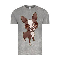 Cloud Rock zippy the boston terrier Vintage Tee - linhVisuals