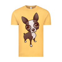 Vintage Mustard zippy the boston terrier Vintage Tee - linhVisuals