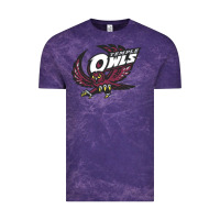 Cloud Purple temple owls Vintage Tee - linhVisuals
