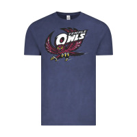 Vintage Denim temple owls Vintage Tee - linhVisuals