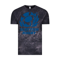 Cloud Black scottish rugby Vintage Tee - linhVisuals