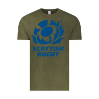 Vintage Olive scottish rugby Vintage Tee - linhVisuals