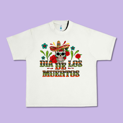Dia De Los Muertos Urban Heavy Tee Designed By Texasbilliewilder
