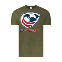 Vintage Olive rugby Vintage Tee - linhVisuals
