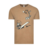 Vintage Coffee hobbes Vintage Tee - linhVisuals