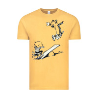 Vintage Mustard hobbes Vintage Tee - linhVisuals